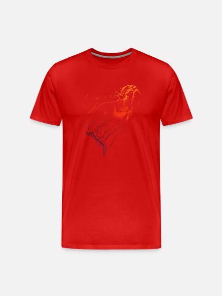Otter - Men's Premium Organic T-Shirt - red