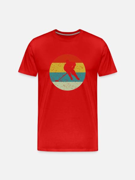 hockey - Men's Premium Organic T-Shirt - red