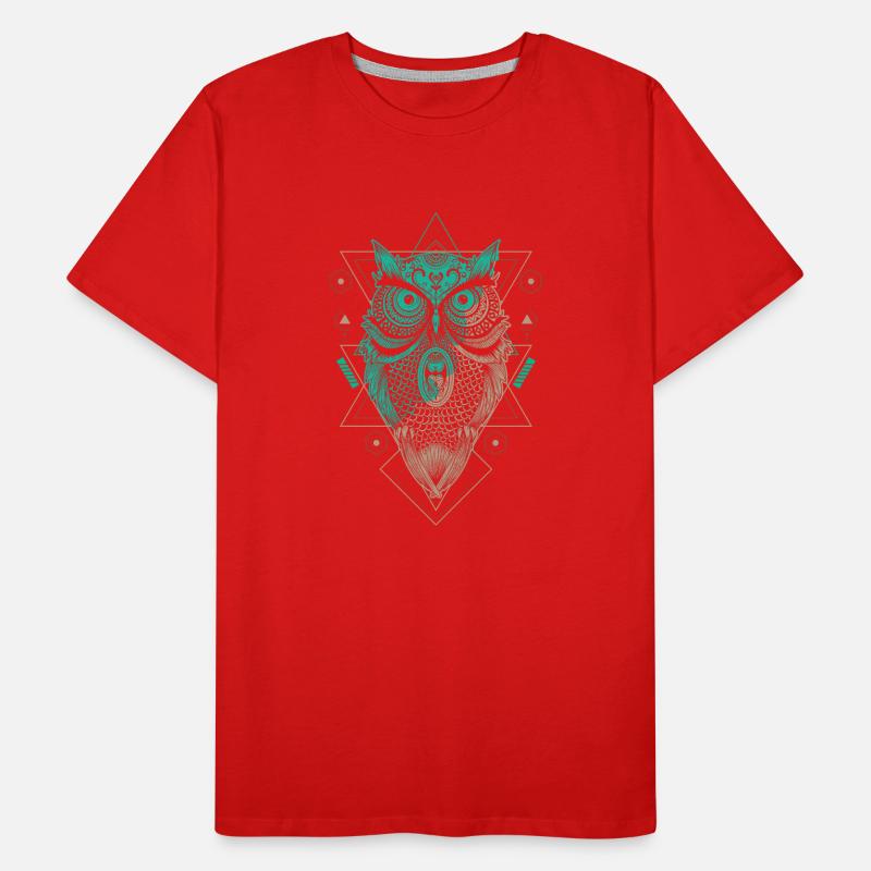 Eule Eulen Fan Lieblingstier Eule Männer Premium Bio T-Shirt