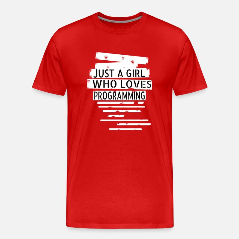 internet coding engineer - Männer Premium Bio T-Shirt - Rot