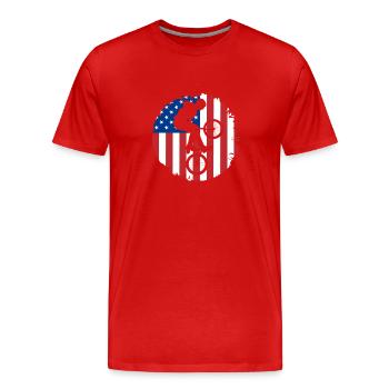 BMX Bike BMX Bicycle BMX Race BMX Bike Gift - Men's Premium Organic T-Shirt - red - Front - Damien (186cm)