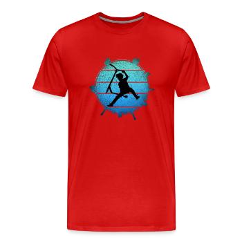 Stunt Scooter Freestyle - T-shirt bio Premium Homme - rouge - Devant - Damien (186cm)