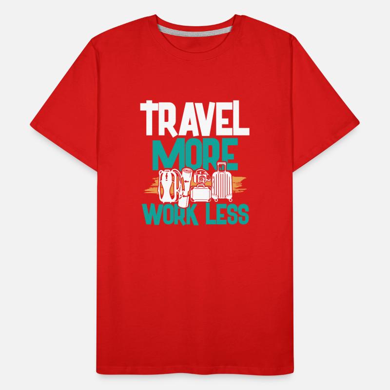 plus de déplacements moins de travail T-shirt bio Premium Homme