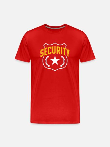 Security Bouncer Security Security Guard - Men's Premium Organic T-Shirt - red