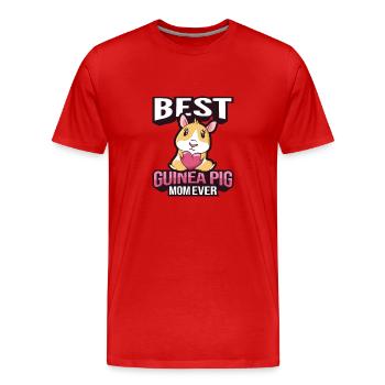Guinea pig - Men's Premium Organic T-Shirt - red - Front - Damien (186cm)
