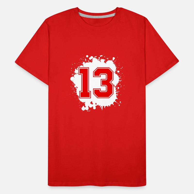 13 Nombre d’objets blob T-shirt bio Premium Homme