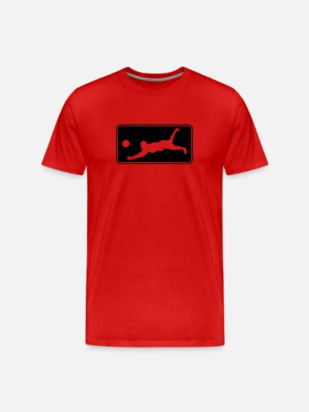 Volleyball Logo - Men's Premium Organic T-Shirt - red