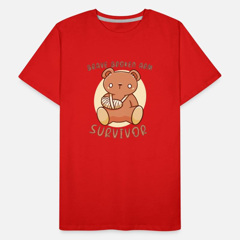 Broken Hand Broken Arm Broken Bones Funny Broken Männer Premium Bio T-Shirt