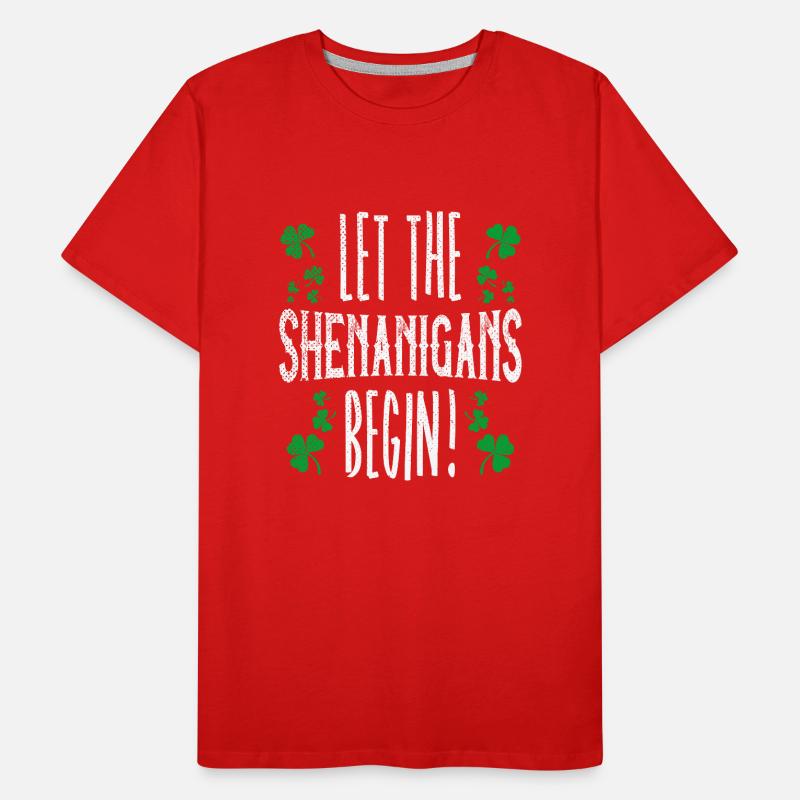 Que les manigances commencent! Saint-Patrick Irlande T-shirt bio Premium Homme