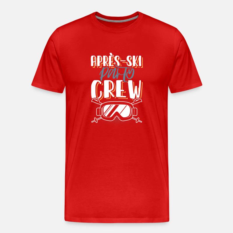 Apres Ski Crew - Männer Premium Bio T-Shirt - Rot