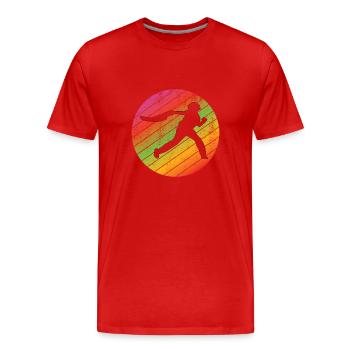 Jai Alai Retro Pelota Jai-Alai Gift - Men's Premium Organic T-Shirt - red - Front - Damien (186cm)