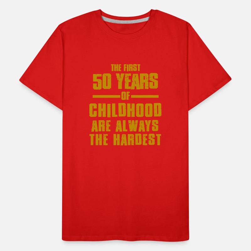 First 50 Years Men's Premium Organic T-Shirt