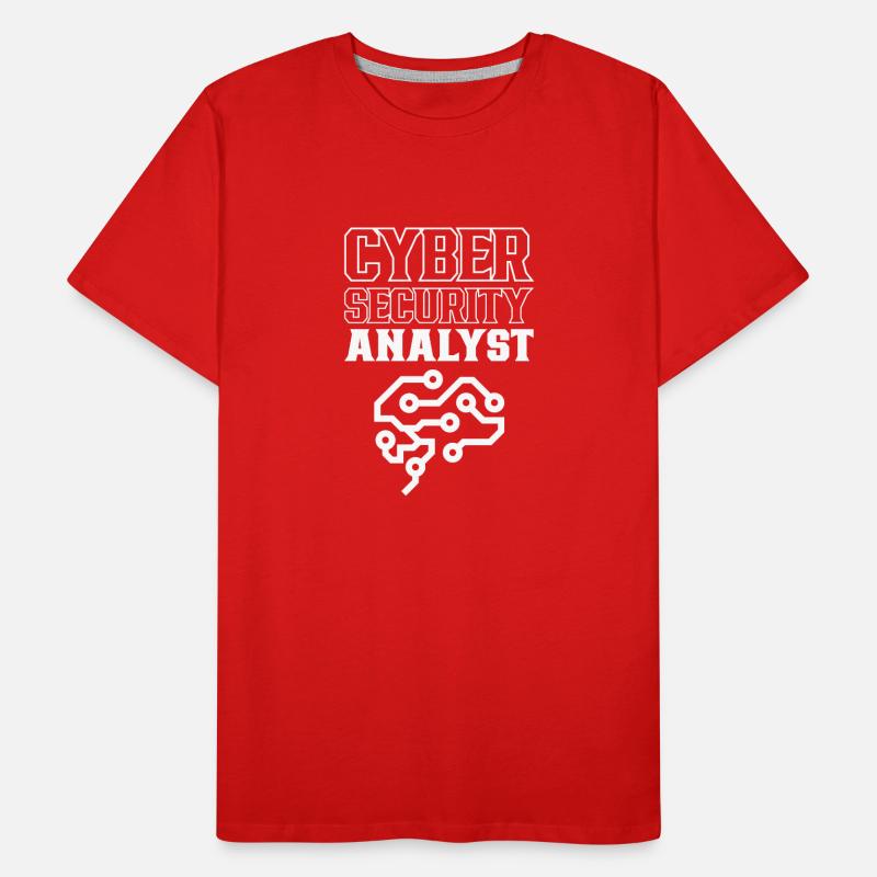 Cybersecurity Analyst IT Sicherheit Hacker Hack Männer Premium Bio T-Shirt
