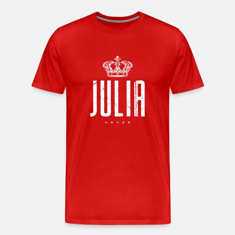 Julia - Männer Premium Bio T-Shirt - Rot