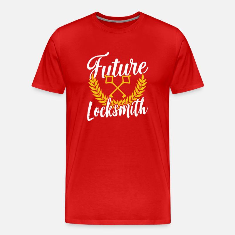 Future Locksmith Locksmith Locksmith - Men's Premium Organic T-Shirt - red