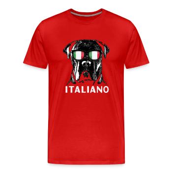 Cane Corso Italiano - Men's Premium Organic T-Shirt - red - Front - Damien (186cm)