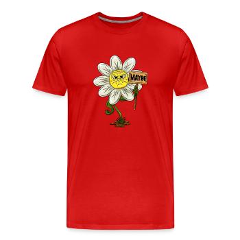 Pâquerette - T-shirt bio Premium Homme - rouge - Devant - Damien (186cm)