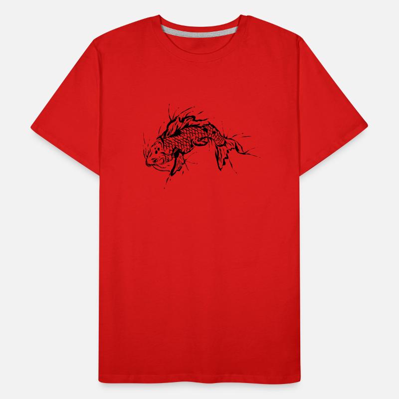 Fisch Karpfen Männer Premium Bio T-Shirt
