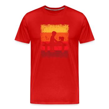 Physiotherapie Physiotherapeut Massage Masseur - Männer Premium Bio T-Shirt - Rot - Vorne - Damien (186cm)
