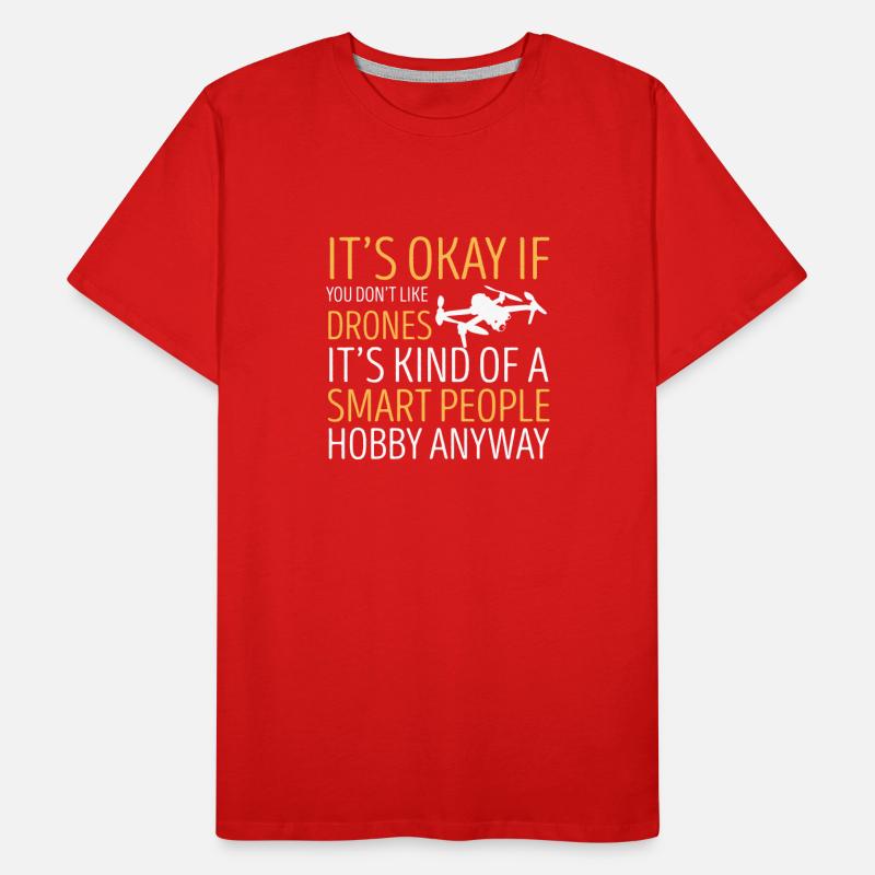Drone Drone Drone Pilote Quadcopter T-shirt bio Premium Homme