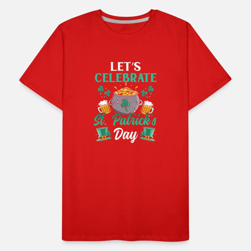 Feiern Wir Den St Patrick's Day St. Patricks Day Männer Premium Bio T-Shirt