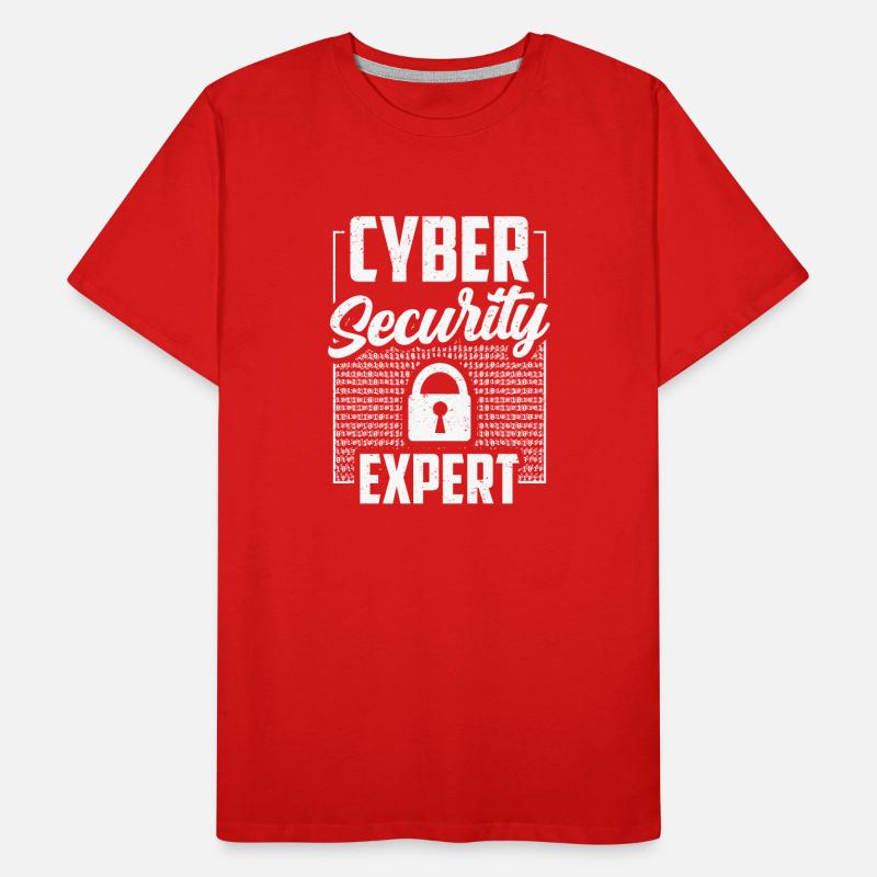 Expert en cybersécurité Hack IT Security Hacker T-shirt bio Premium Homme