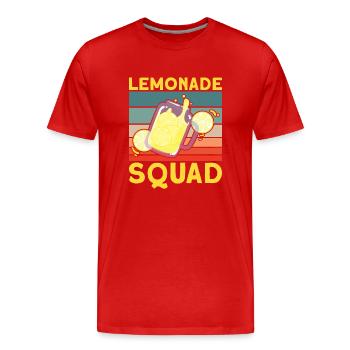 Lemonade Squad – Conception de cruche rétro - T-shirt bio Premium Homme - rouge - Devant - Damien (186cm)