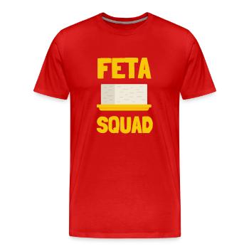 Feta Greek Feta Cheese Lover And Greek Foodlover - Männer Premium Bio T-Shirt - Rot - Vorne - Damien (186cm)