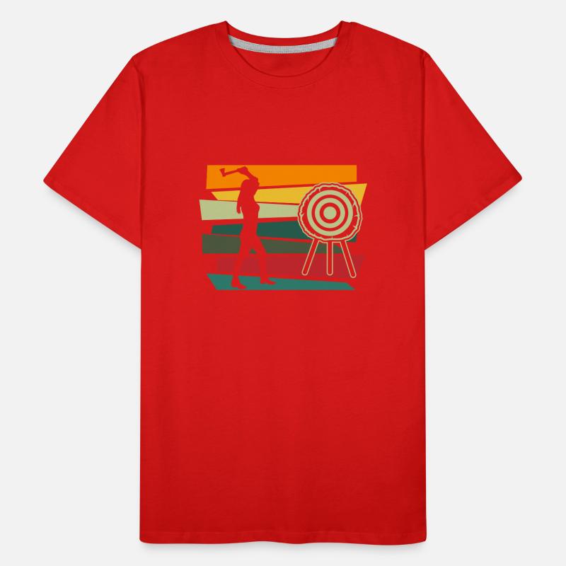 Axe Throw Axe Thrower Axe Axe Gift Men's Premium Organic T-Shirt
