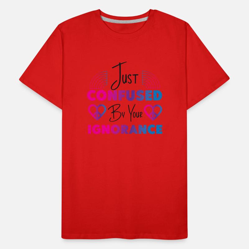 Bisexual Bi Pride Flag Just Men's Premium Organic T-Shirt