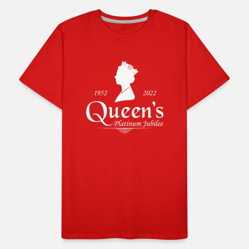 British Queen Monarchy Platinum Jubilee since 1952 Men's Premium Organic T-Shirt
