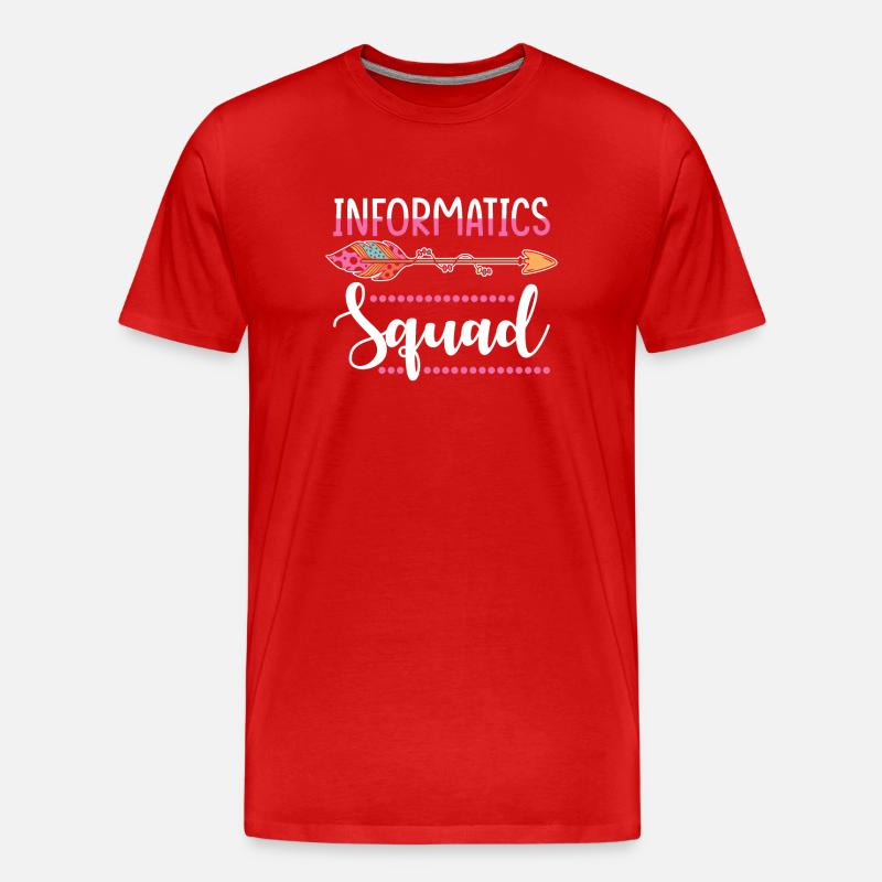 Informatikerin - Männer Premium Bio T-Shirt - Rot