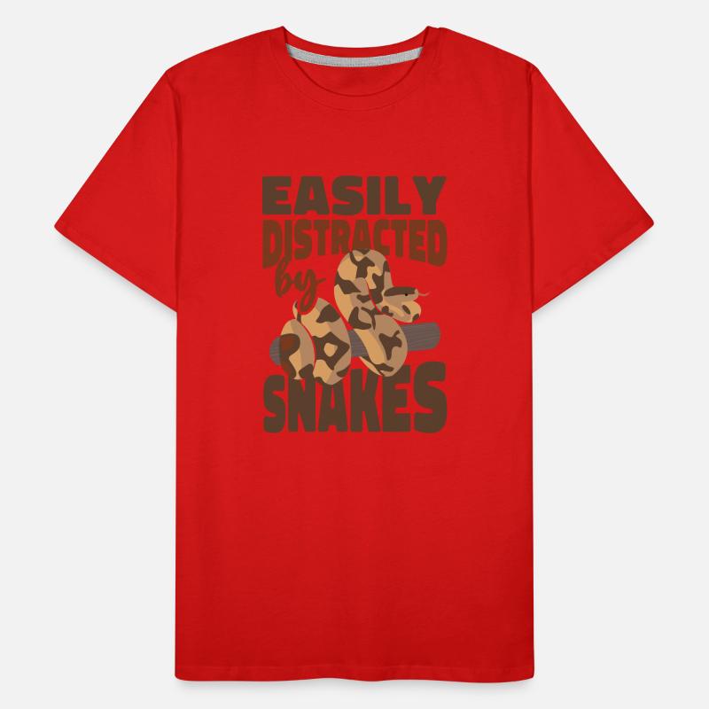 Serpent facilement distrait par T-shirt bio Premium Homme