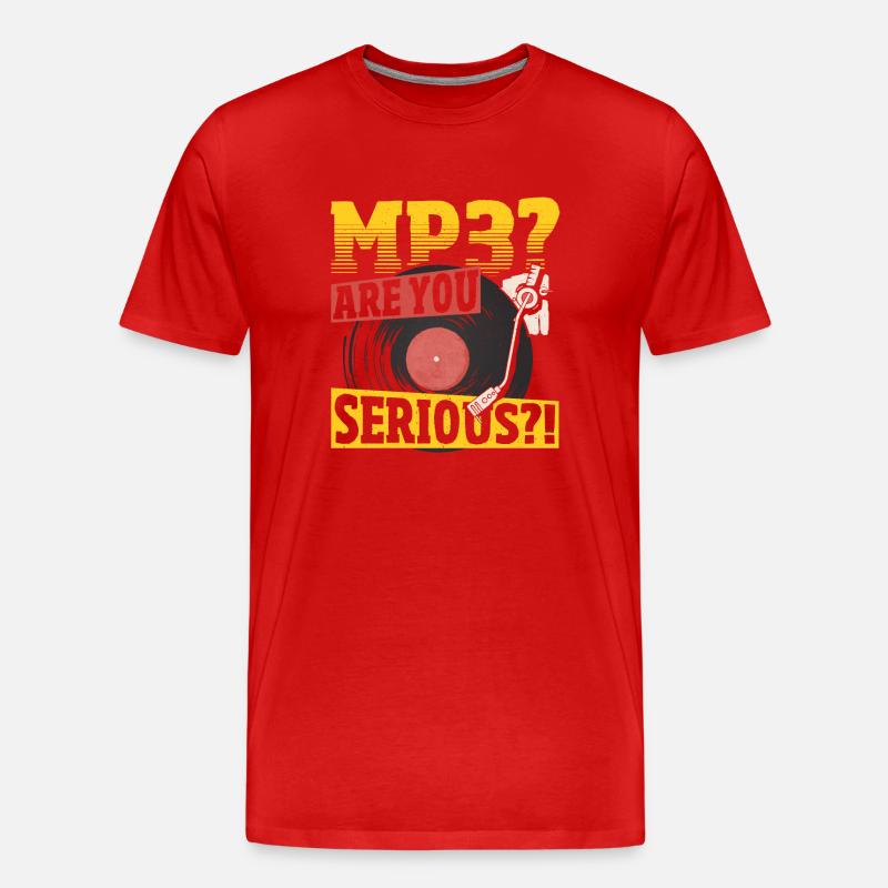 Disc Taker - Vinyl-sammeln - Männer Premium Bio T-Shirt - Rot