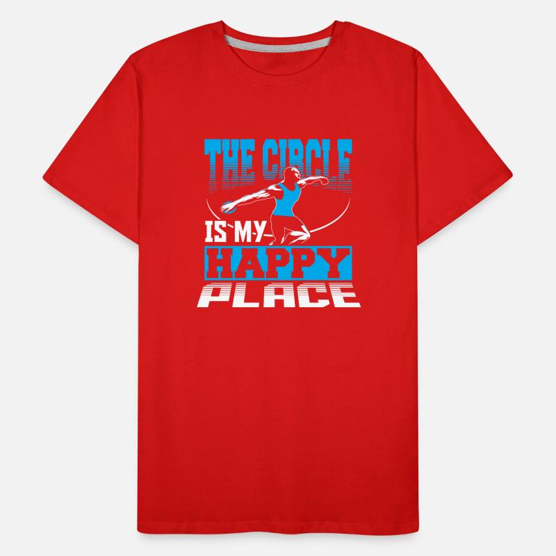 Discus Athlétisme Athlète Discus Lancer de Discus T-shirt bio Premium Homme