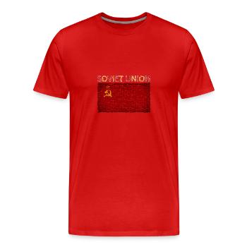 Sowjetunion Flagge Russland Moskau - Männer Premium Bio T-Shirt - Rot - Vorne - Damien (186cm)