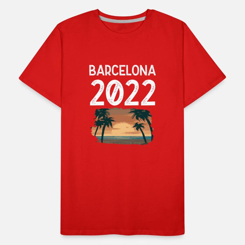 Barcelone 2022 T-shirt bio Premium Homme