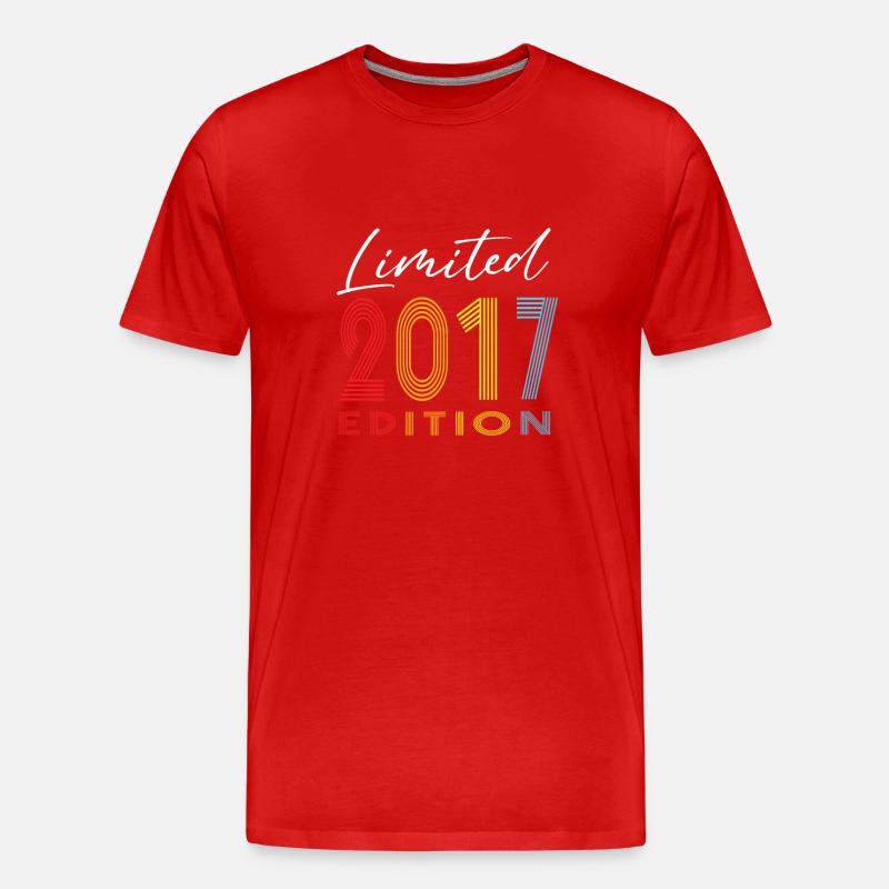 Limited Edition 2017 - Männer Premium Bio T-Shirt - Rot