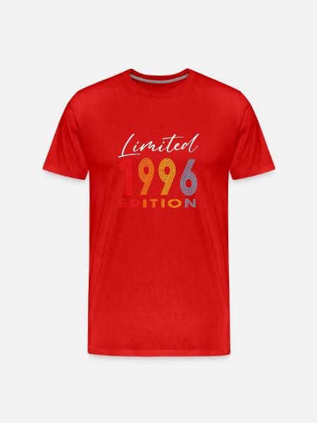 Limited Edition 1996 - Men's Premium Organic T-Shirt - red