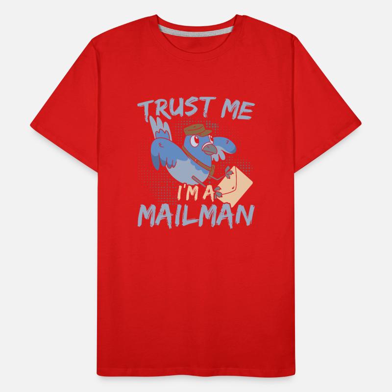 Ich bin ein Postbeamter Postbeamter Briefträger Po Männer Premium Bio T-Shirt