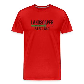 Paysagiste Aménagement Paysager - T-shirt bio Premium Homme - rouge - Devant - Damien (186cm)