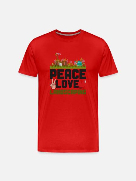 Landscaper Landscaping Landscape - Men's Premium Organic T-Shirt - red