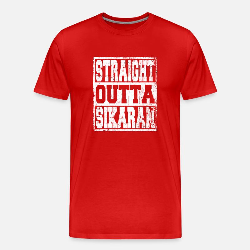 Sikaran Spruch lustig - Männer Premium Bio T-Shirt - Rot