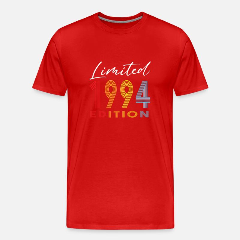 Limited Edition 1994 - Männer Premium Bio T-Shirt - Rot