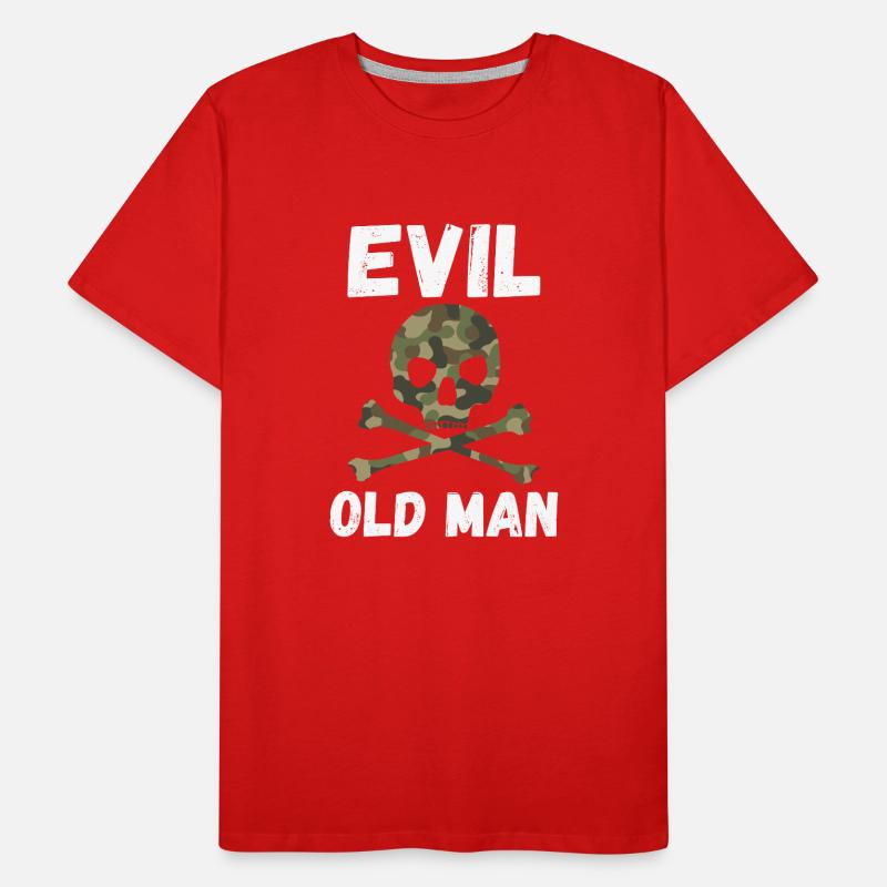 Evil old man The Evil Old Man Skull Men's Premium Organic T-Shirt