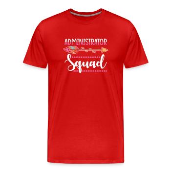 Administartor Gruppe - Männer Premium Bio T-Shirt - Rot - Vorne - Damien (186cm)
