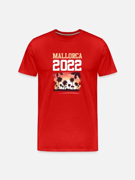 Mallorca 2022 - Men's Premium Organic T-Shirt - red