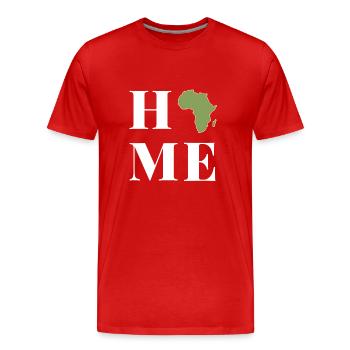 Afrique - T-shirt bio Premium Homme - rouge - Devant - Damien (186cm)