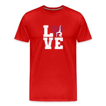 Dear Gymnastics Funny Gymnast Lovers - Men's Premium Organic T-Shirt - red - Front - Damien (186cm)