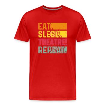 Théâtre de Broadway - T-shirt bio Premium Homme - rouge - Devant - Damien (186cm)